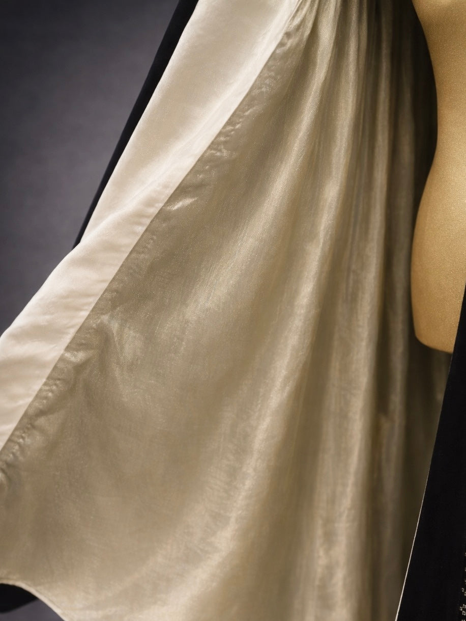 Luxurious Abaya With Golden Embroidery