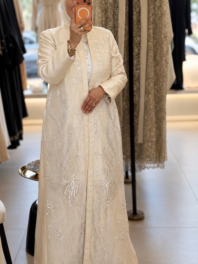 Bridal Abaya (Fully embroidered)