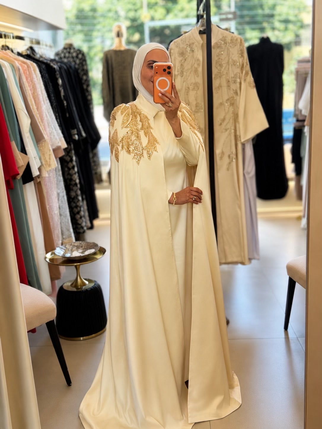 Embroidered Royal Cape + Dress