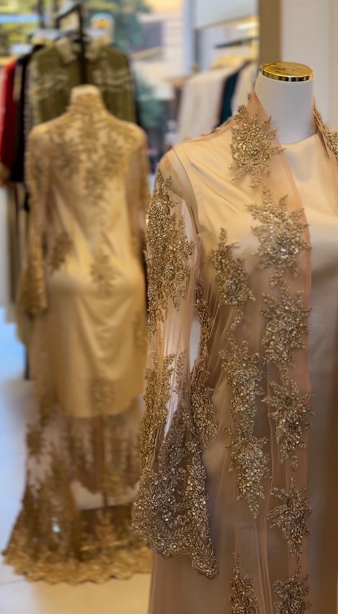Hand Embroidered Katb Ktab Abaya