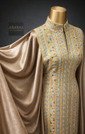 Light Gold Butterfly With Eastern Embroidery