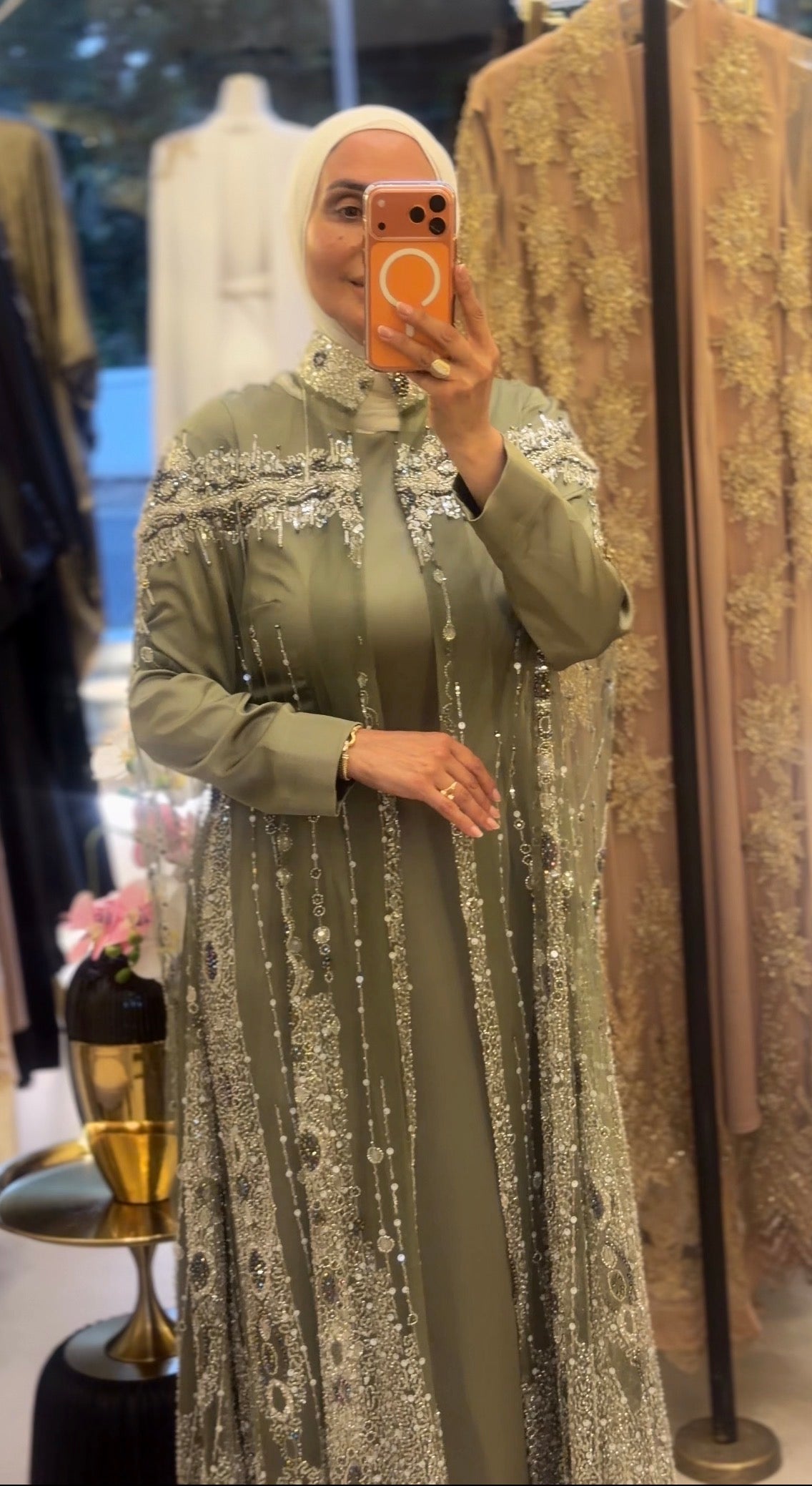 Royal Olive Cape + Dress
