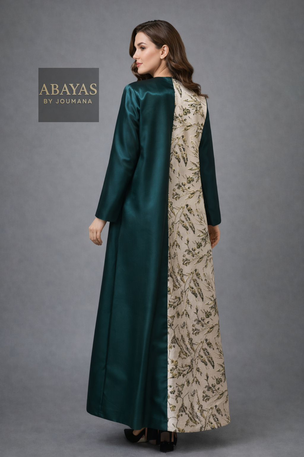 The Emerald Fusion Abaya