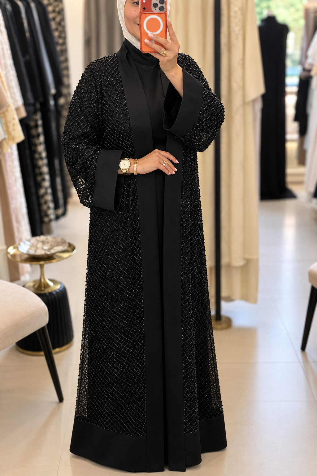Luxury Black Abaya + Dress