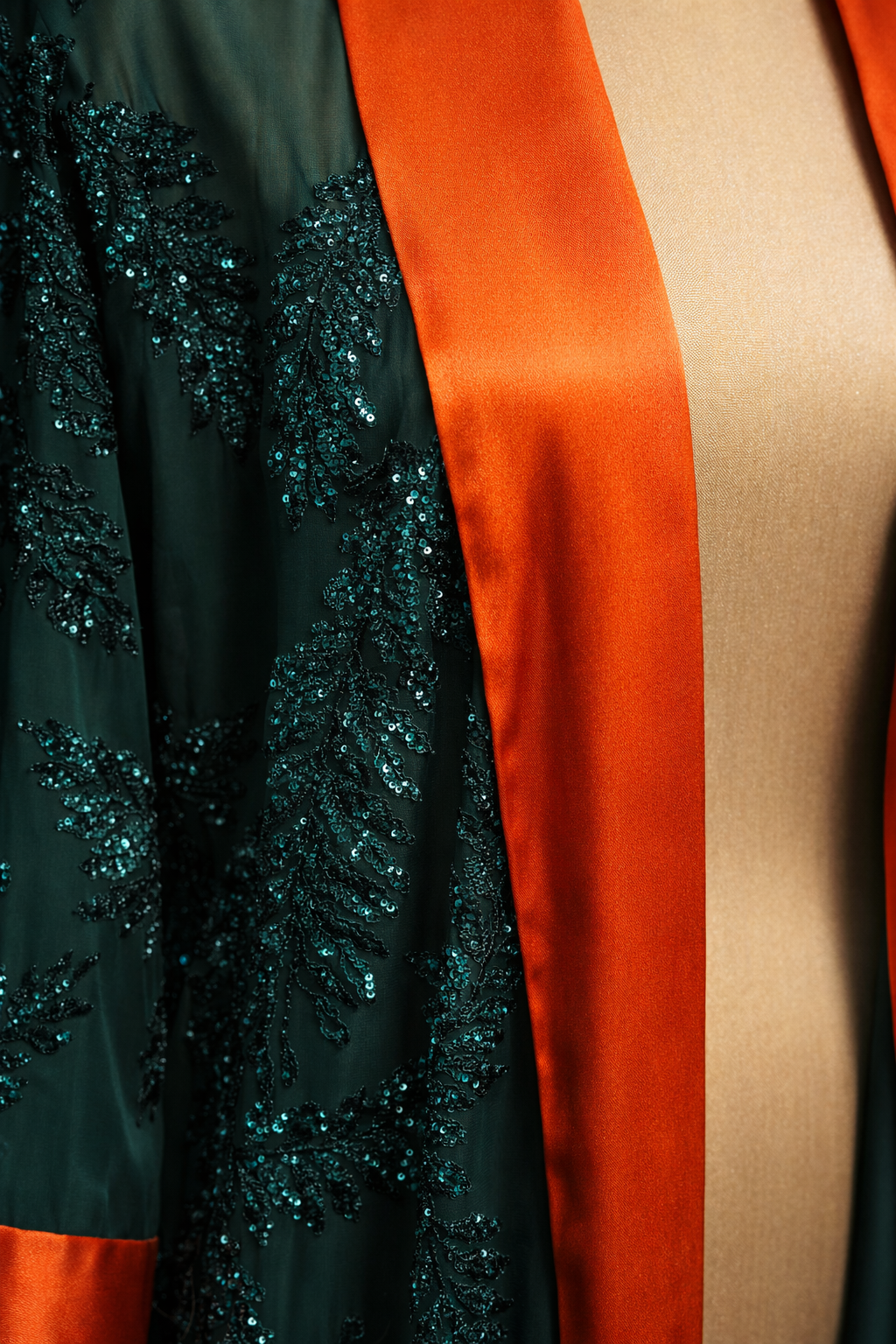 Embroidered Emerald Abaya