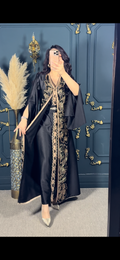 Embroidered Set Abaya + Dress