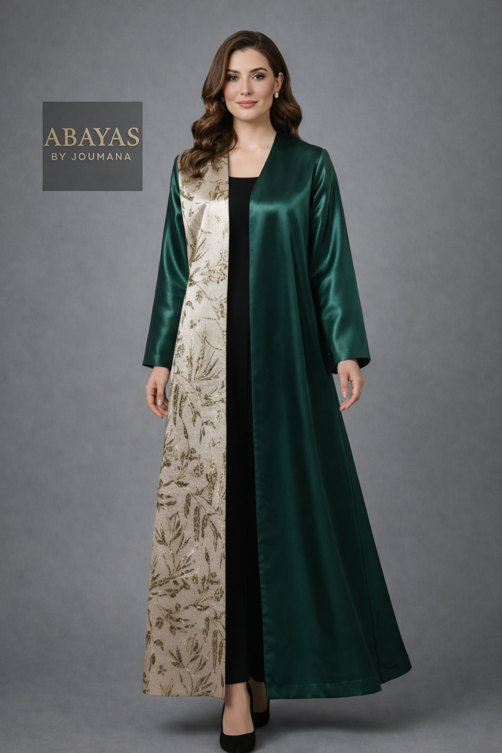 The Emerald Fusion Abaya