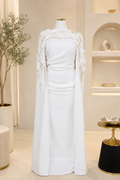 Royal Cape (White Flower Embroidery)