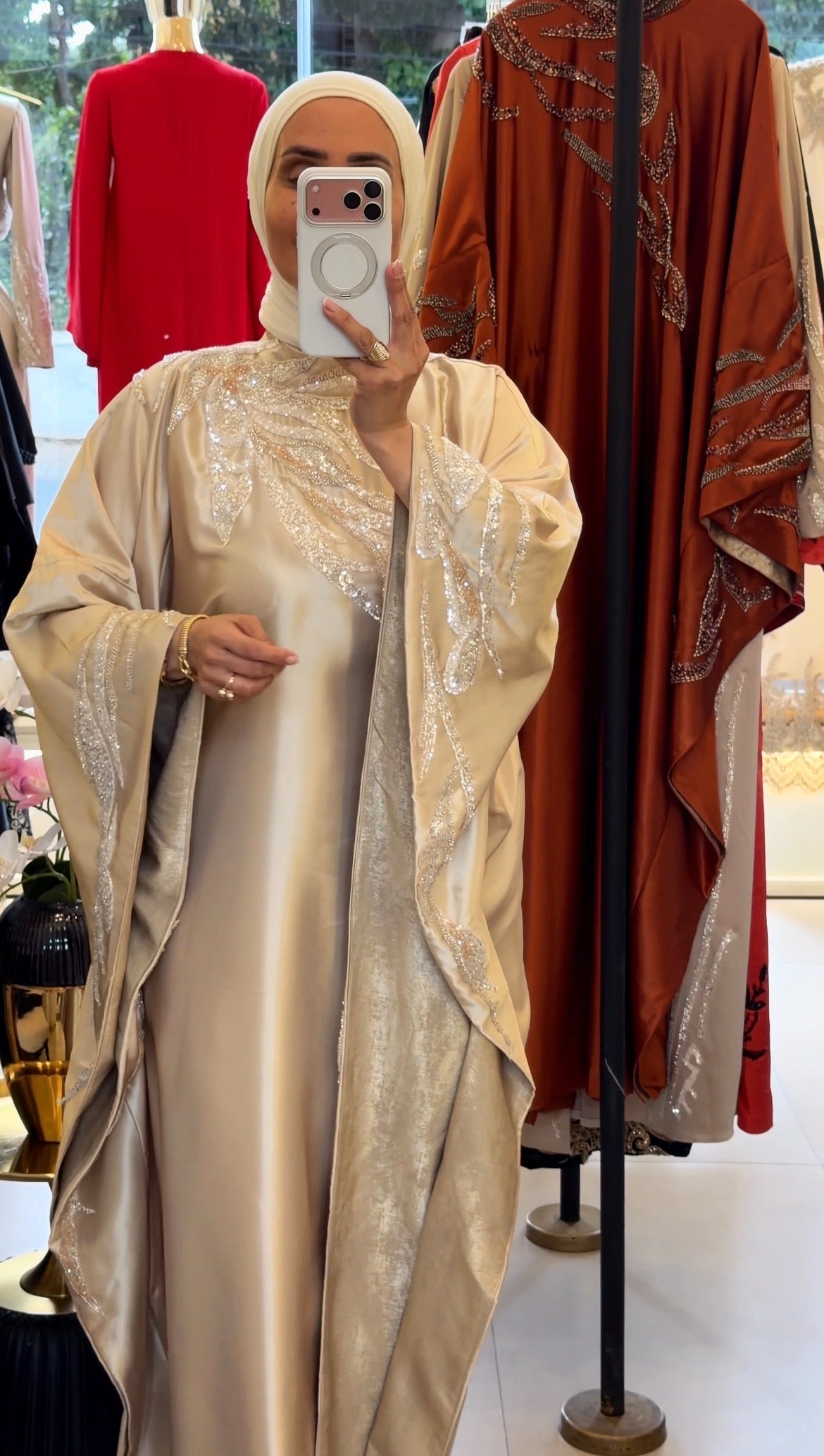 Golden Embroidered Abaya