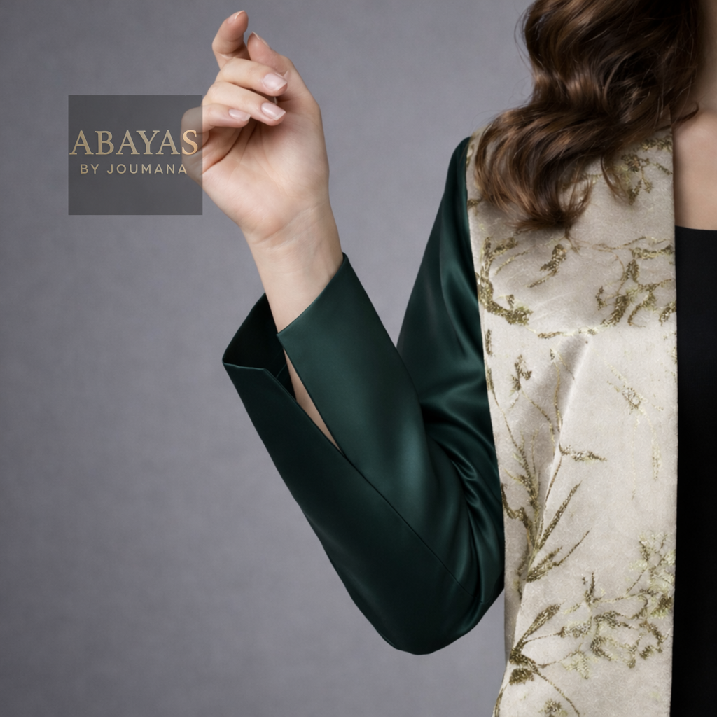The Emerald Fusion Abaya