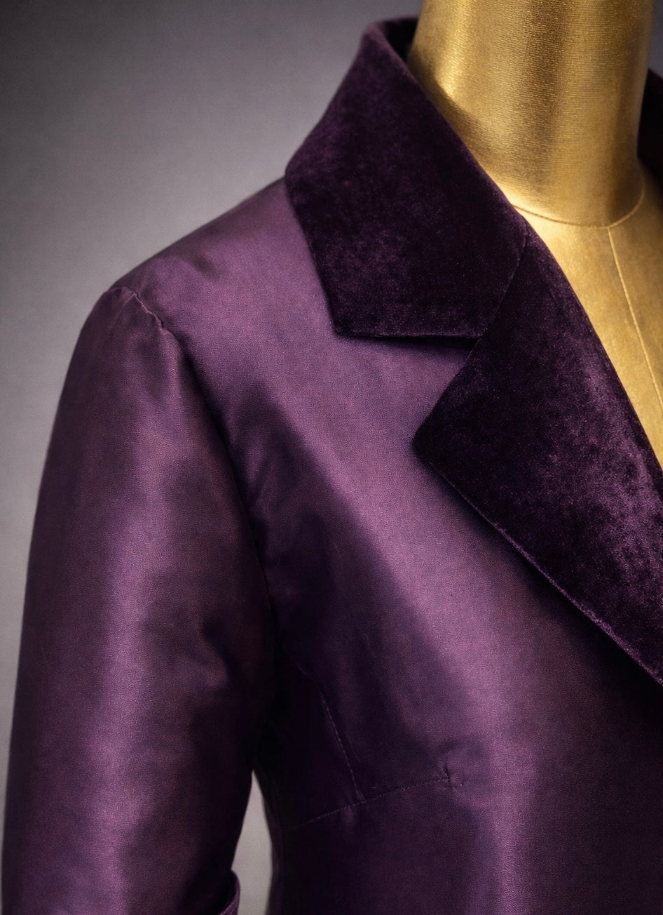 Abaya violette (style manteau)