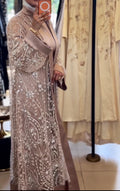 Mocha Crystal Abaya + Dress