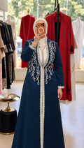 Royal Navy Blue Caftan + Dress