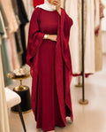 Stylish Burgundy Jalabiya
