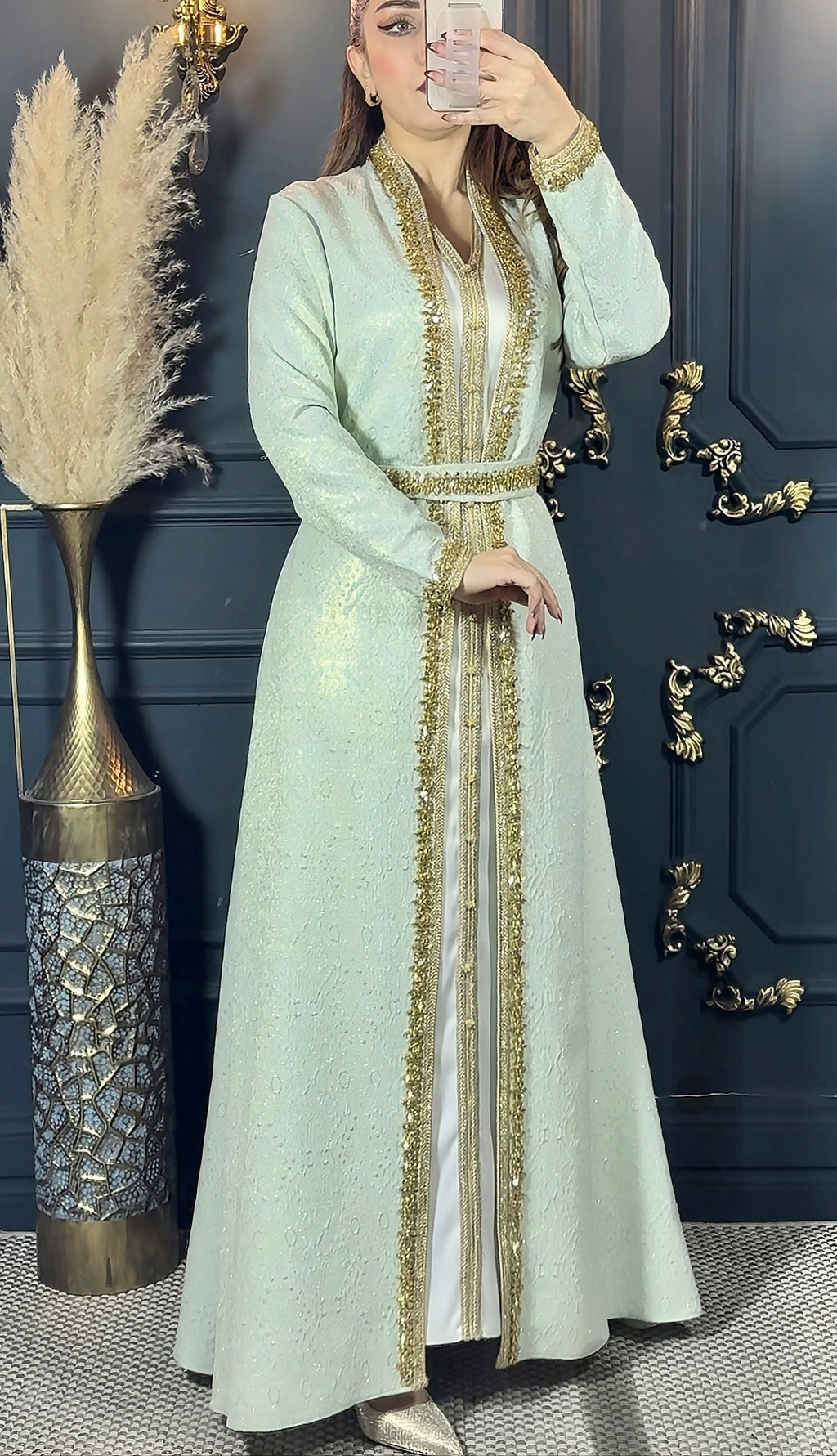 Imperial Mint Caftan (a 3-piece set)