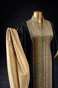 Black Jalabiya With Stylish Sleeves and Eastern Embroidery