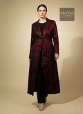 Long Burgundy Coat (Blazer Cut)
