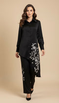 Black Set With Embroidery