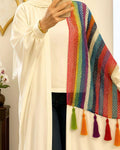 Silk Abaya With Multicolor Threads
