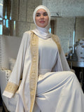 Beije Abaya With Jordanian Tetreez + Under Dress