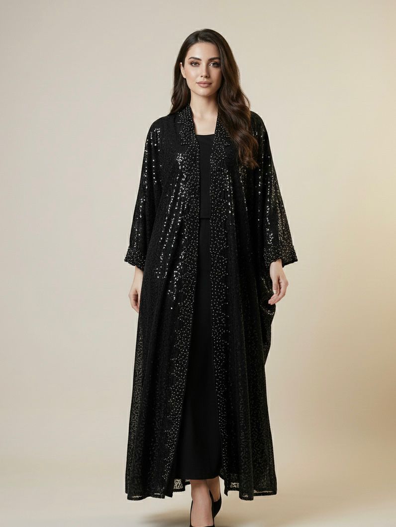 Black Bariq Abaya