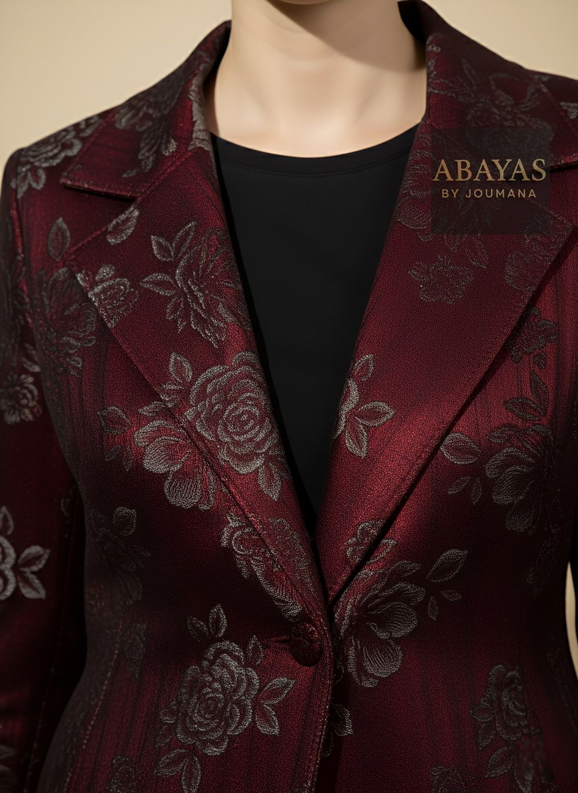 Long Burgundy Coat (Blazer Cut)