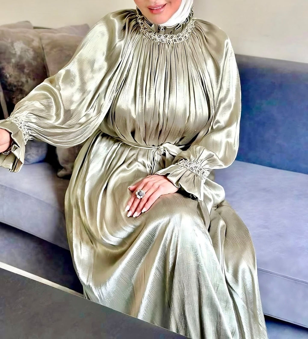 Crystal Turtle Neck Dress