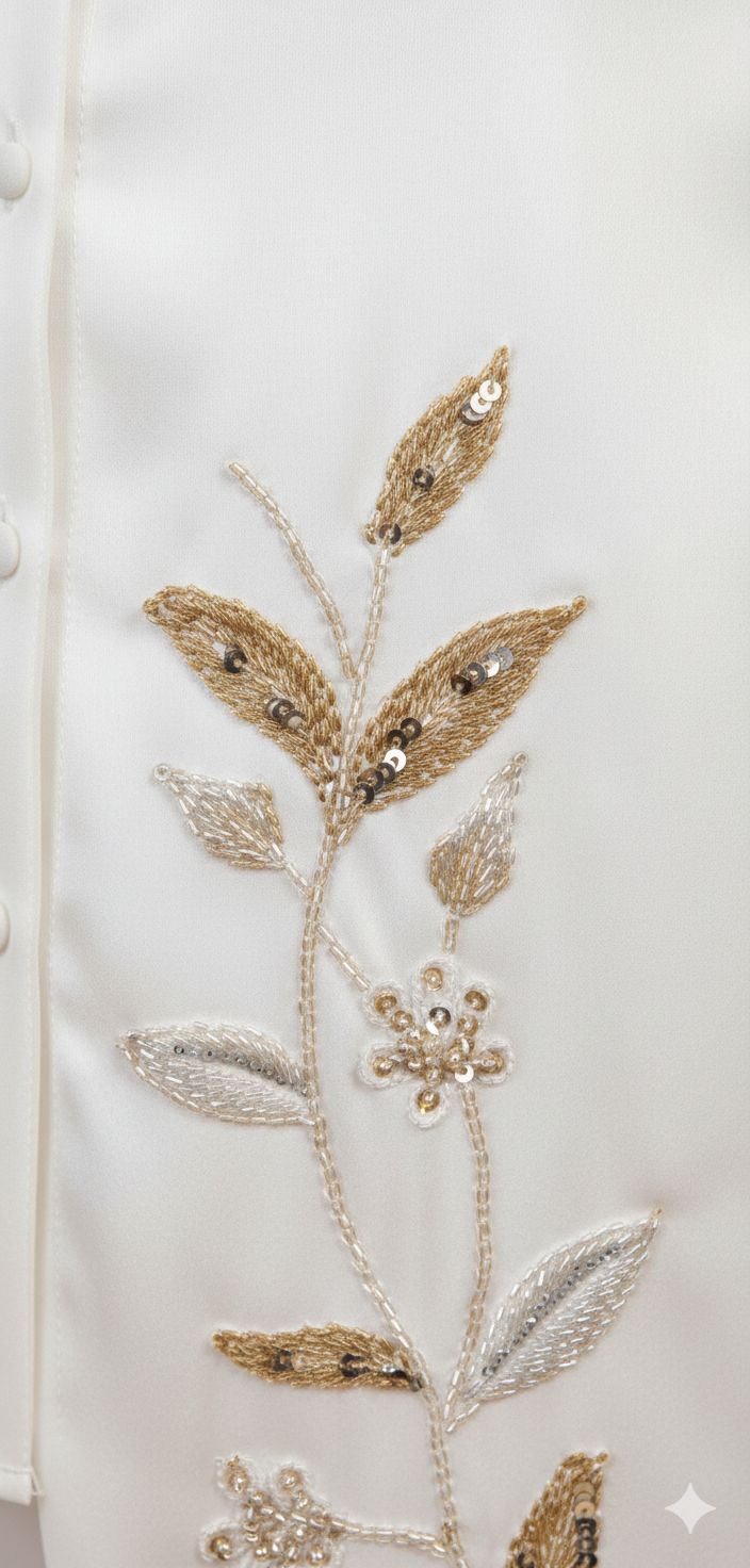 White Set With Embroidery