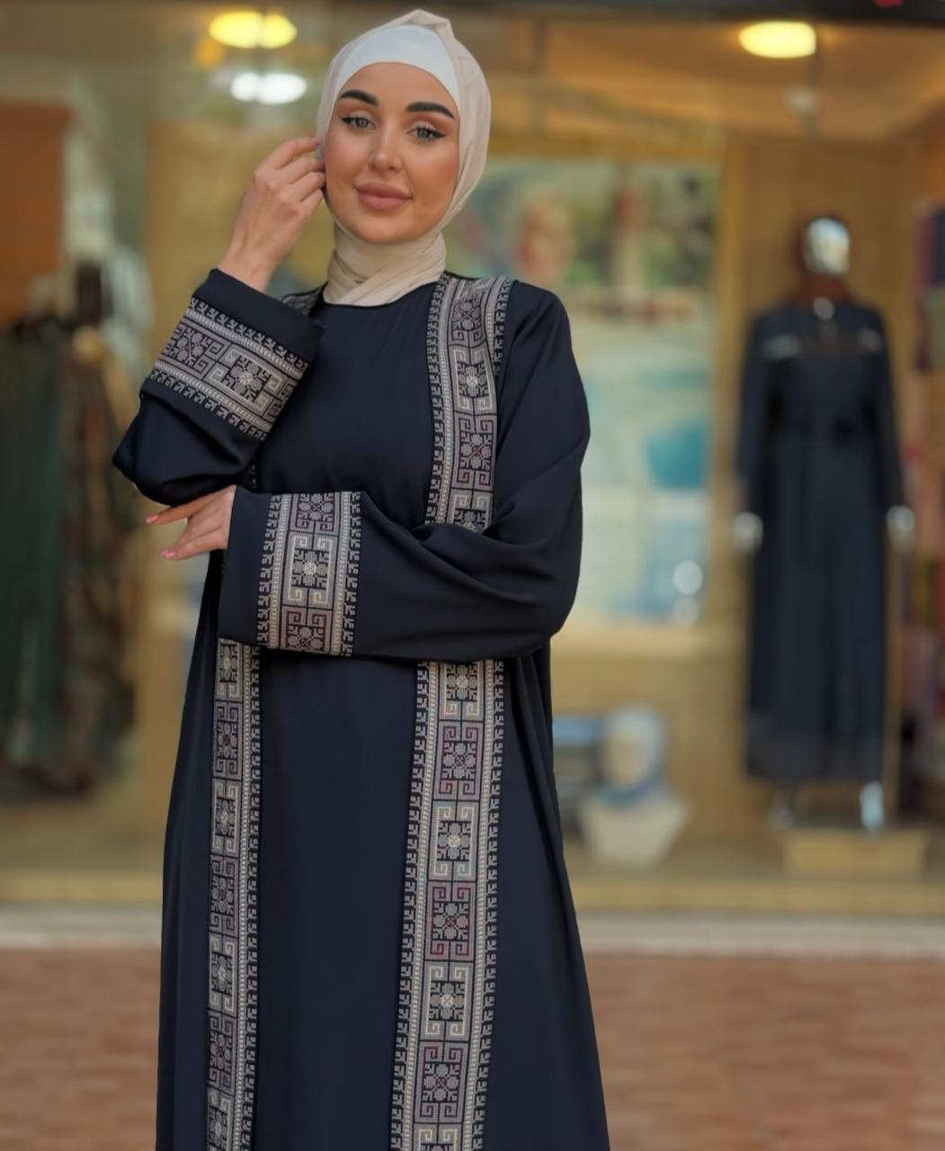Jordanian Tetreez Abaya + Under Dress