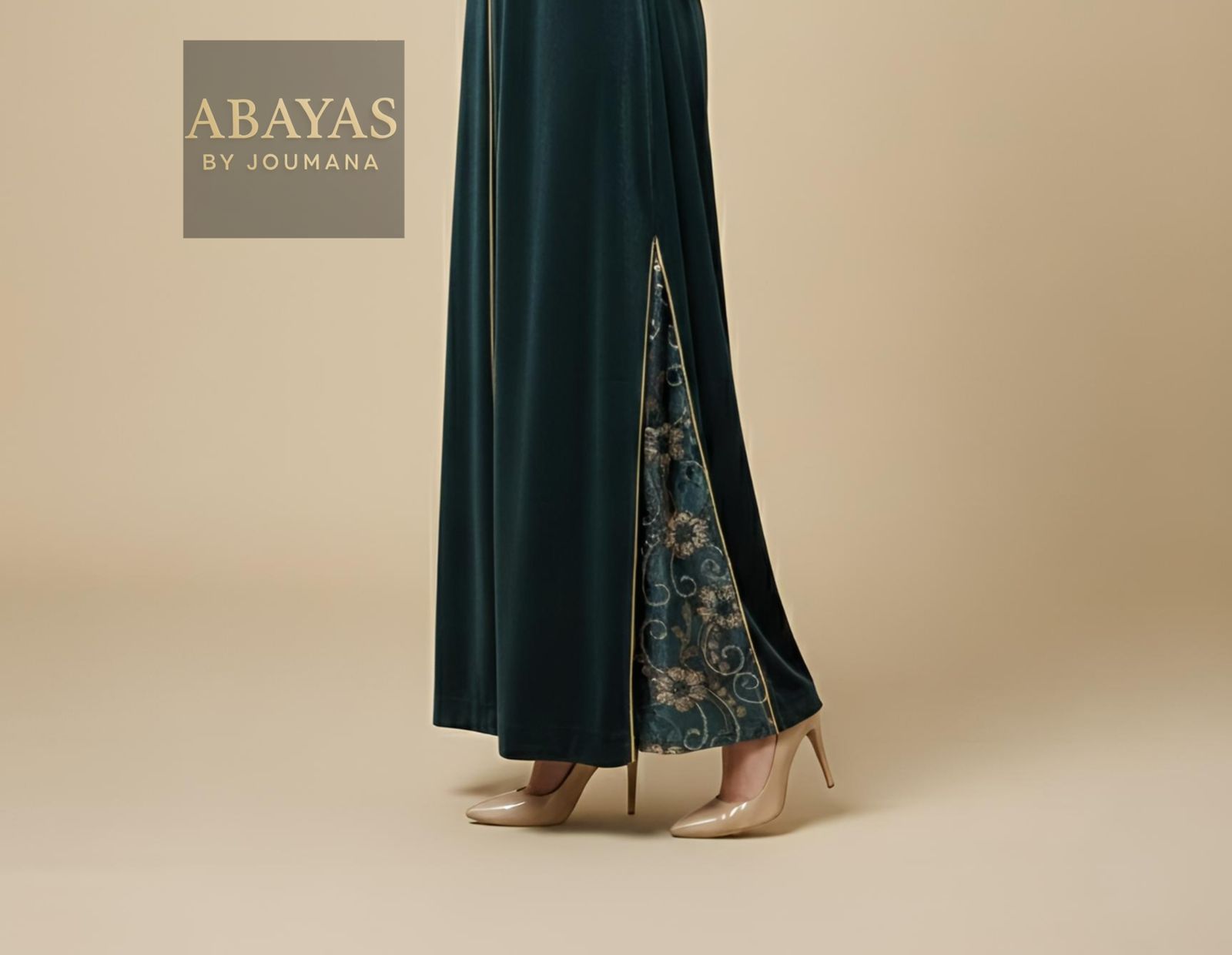 Emerald Velvet Abaya