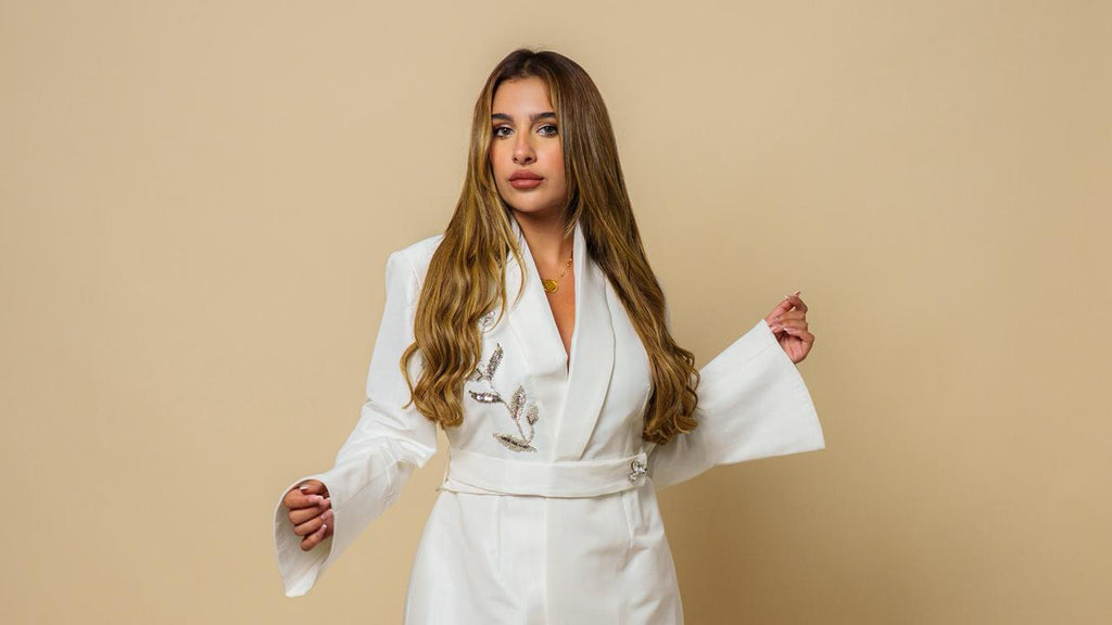 White Suit With Embroidery