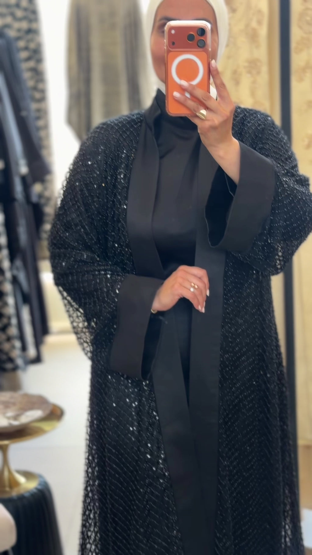 Luxury Black Abaya + Dress