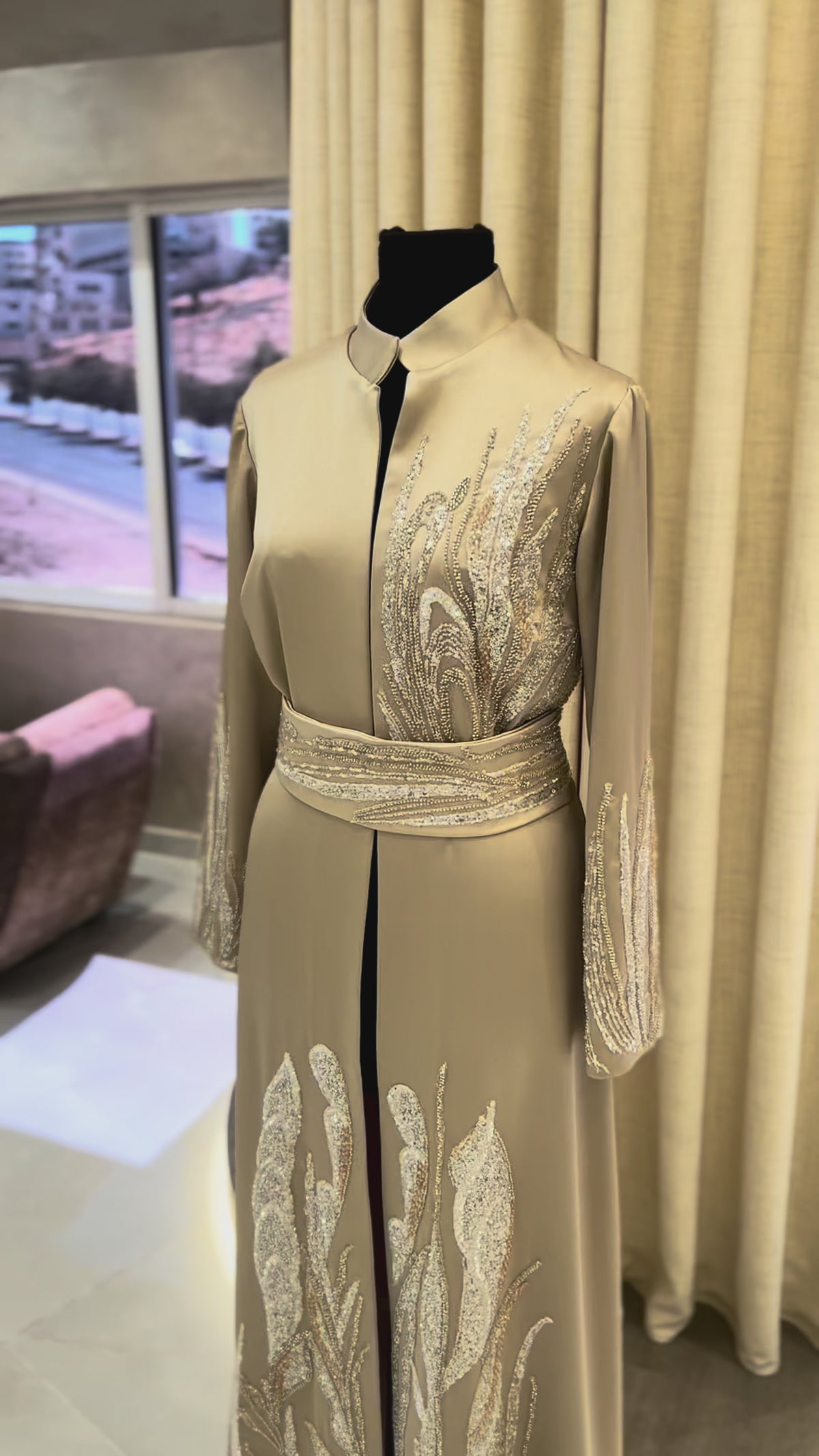 Golden Caftan + Dress
